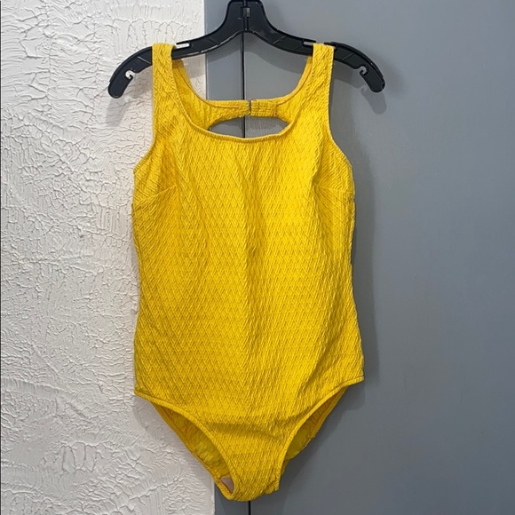 Honors Other - HONORS Vintage Yellow One Piece Swim Suit